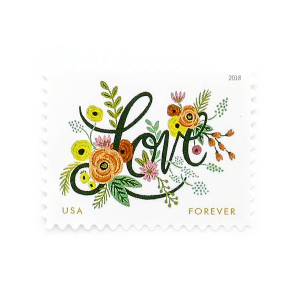 2018 US Wedding Love Flourishes Forever Postage Stamps