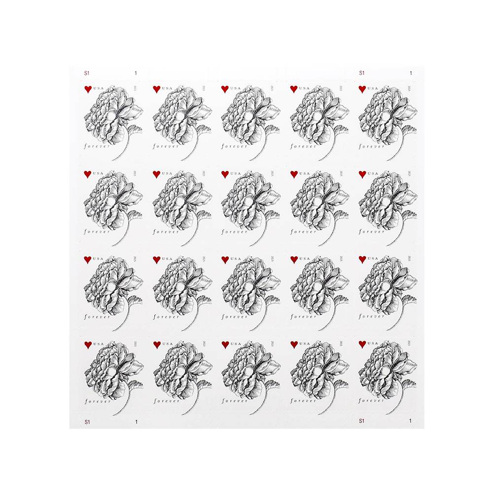 2015 First-Class Forever Stamp - Wedding Series: Engraved Vintage Rose