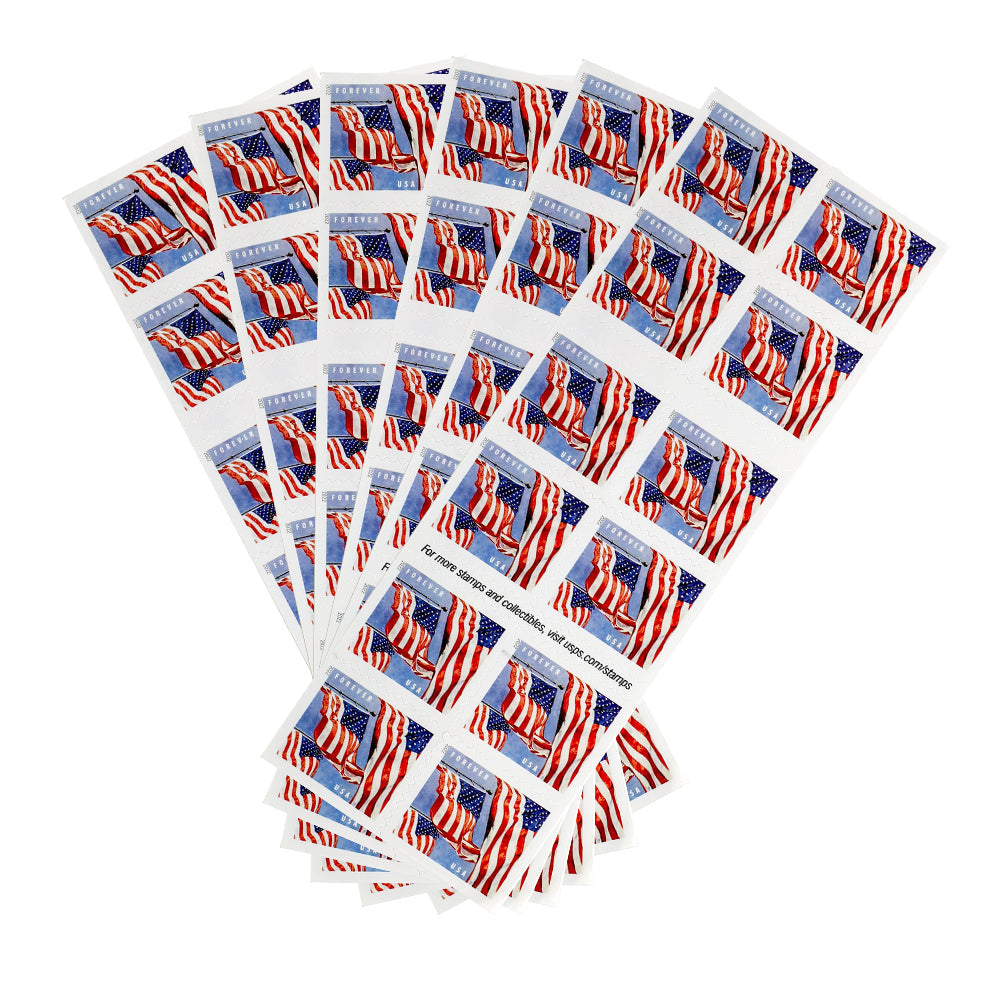 Booklet 2022 U.S. Flags Forever Stamps