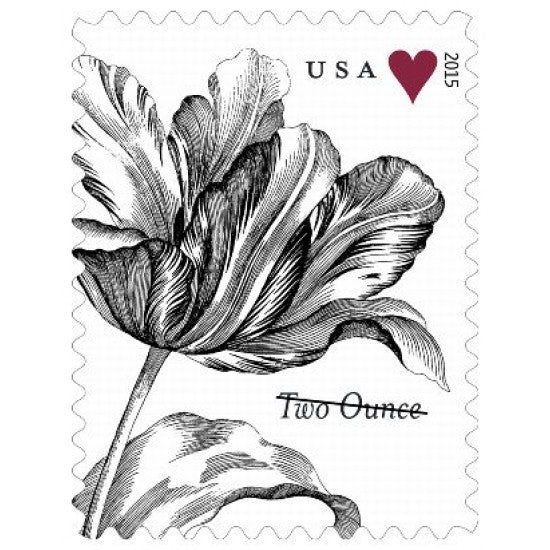 2015 Wedding Series: Vintage Tulip Two Ounce First Class Postage Stamps